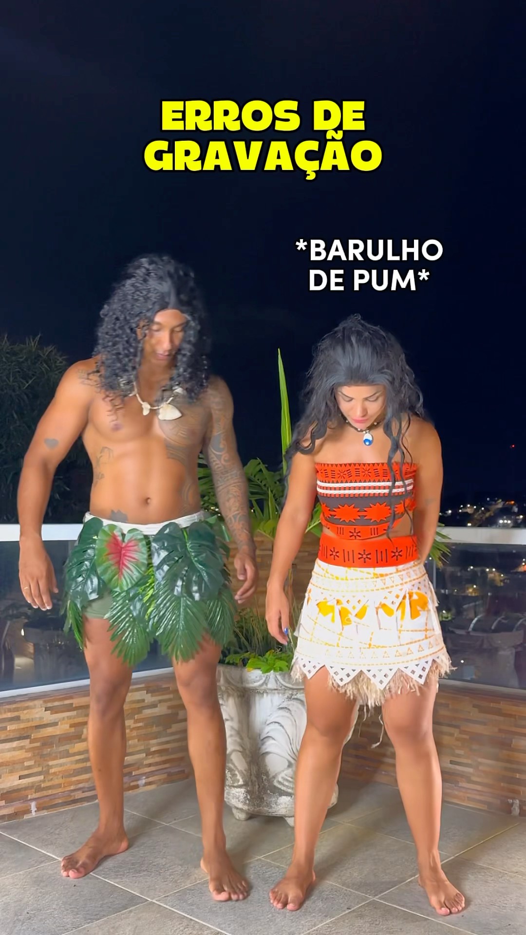 Mano a MOANA SOLTO UM PUM na GRAVAÇÃO!??@mayca.brasil #moana #maui #humor #apollosant #funny